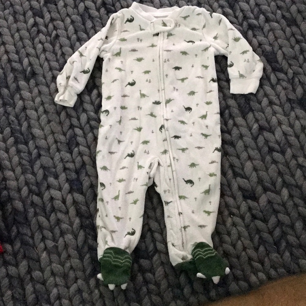 One piece footie pajamas